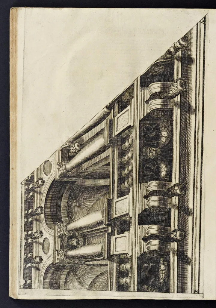 An illustration from Le due regole della prospettiua prattica, 1682, leaf 103