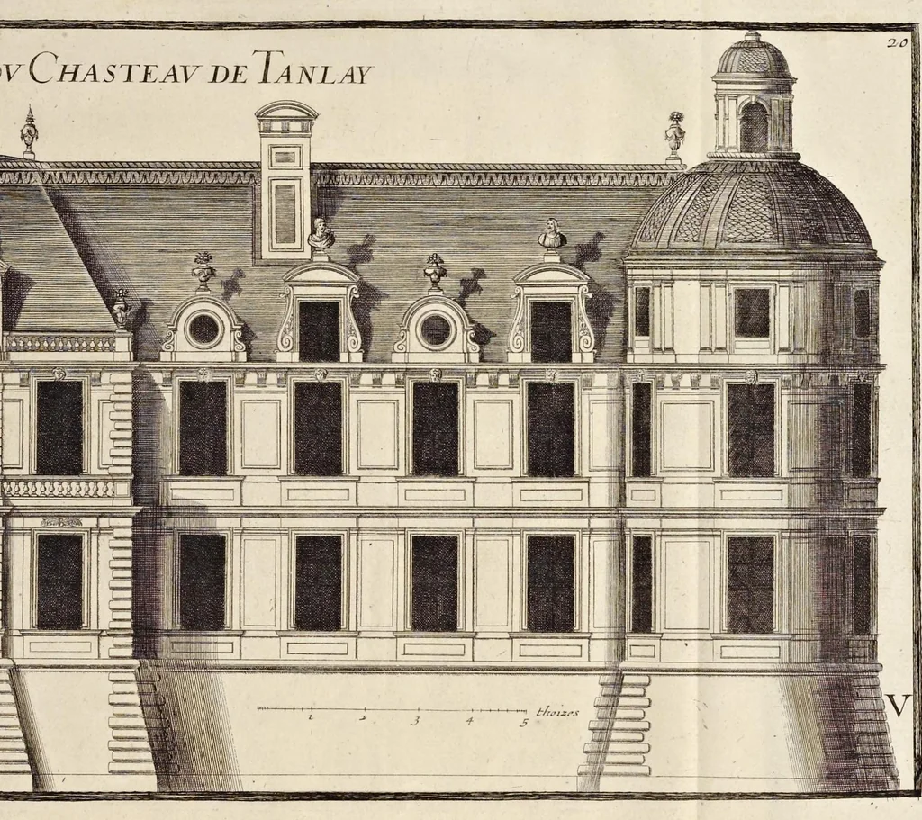 An illustration from Maniere de bien bastir pour toutes sortes de personnes. Contenant les moyens d'elever des bastimens de toutes grandeurs, d'y faire tous les ornemens, commoditez & détachemens qui s'y peuvent souhaiter. Ensemble des desseins pour bastir regulierement sur toute sorte de place, 1681, leaf 186