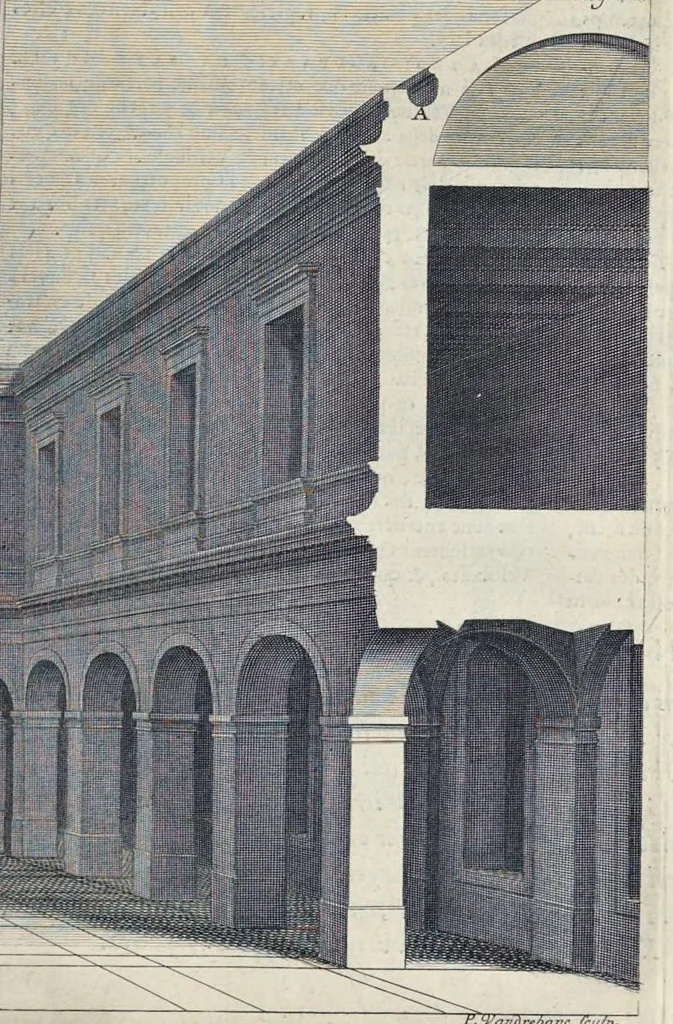 An illustration from Les dix livres d'architecture de Vitruve : corrigez et traduits nouvellement en françois, avec des notes & des figures, 1684, leaf 234