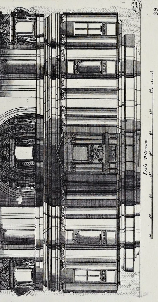 An illustration from Insignium Romae templorum prospectus exteriores et interiores, a celebrioribus architectis inuenti : nunc tandem suis cum plantis ac mensuris septuaginta tribus figuris aeri incisis, in luce[m] editi, 1690, leaf 136
