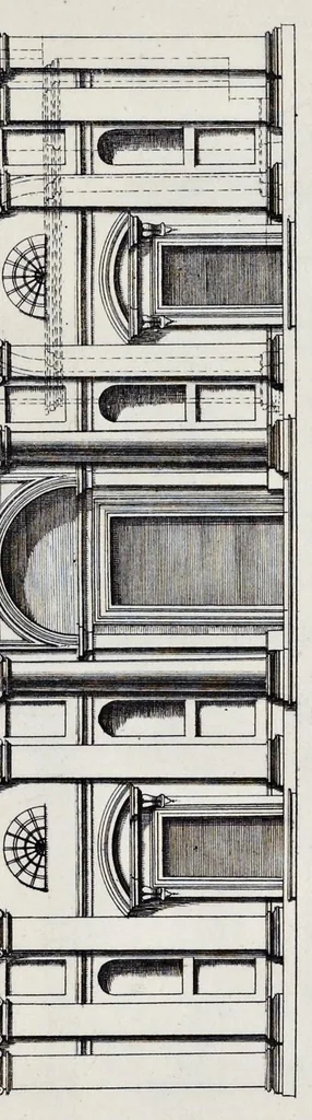 An illustration from Insignium Romae templorum prospectus exteriores et interiores, a celebrioribus architectis inuenti : nunc tandem suis cum plantis ac mensuris septuaginta tribus figuris aeri incisis, in luce[m] editi, 1690, leaf 266