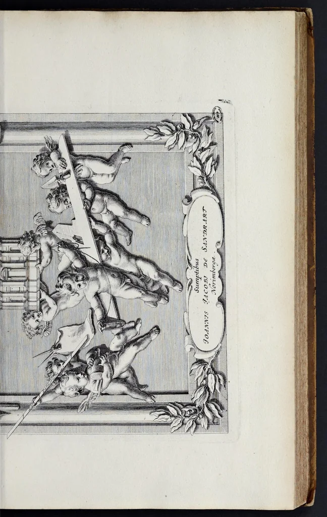 An illustration from Insignium Romae templorum prospectus exteriores et interiores, a celebrioribus architectis inuenti : nunc tandem suis cum plantis ac mensuris septuaginta tribus figuris aeri incisis, in luce[m] editi, 1690, leaf 4