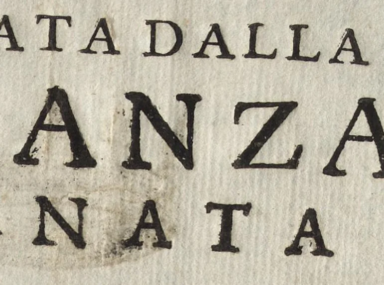 An illustration from La Fedeltà consolata dalla Speranza : serenata consecrata al merito sublime delle nobillissime dame dell' Adria, 1685, leaf 6