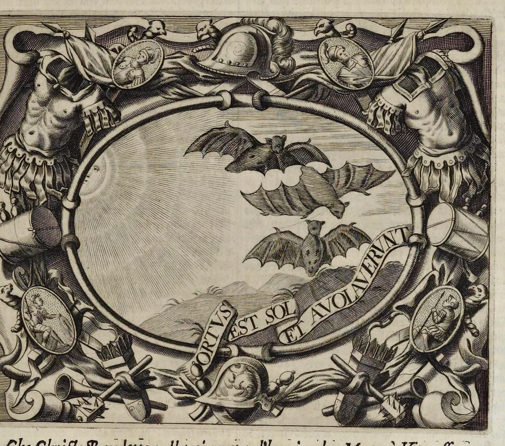An illustration from Simboli festiui : per le solennità principali di Christo nostro signore, della Beata Vergine Maria, degl'apostoli, e d'altri santi, che frà l'anno da chiesa santa di suo precetto si celebrano, 1698, leaf 90