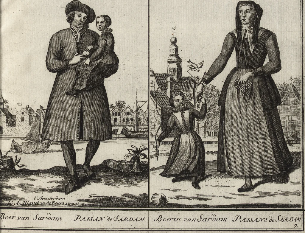 An illustration from Hollandse dorpelingen, enz. = Paisans d'Hollande &c, 1713, leaf 10