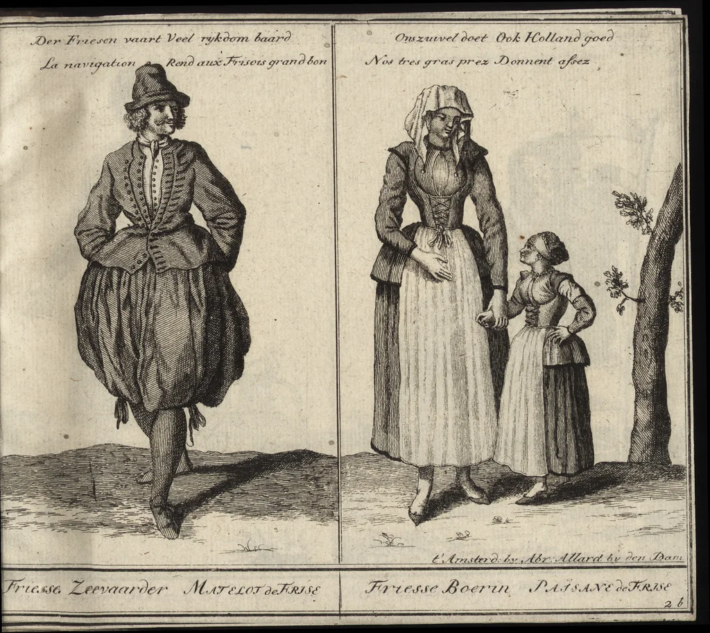 An illustration from Hollandse dorpelingen, enz. = Paisans d'Hollande &c, 1713, leaf 12