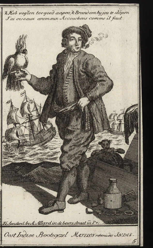 An illustration from Hollandse dorpelingen, enz. = Paisans d'Hollande &c, 1713, leaf 22