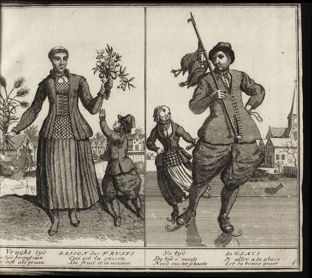 An illustration from Hollandse dorpelingen, enz. = Paisans d'Hollande &c, 1713, leaf 26