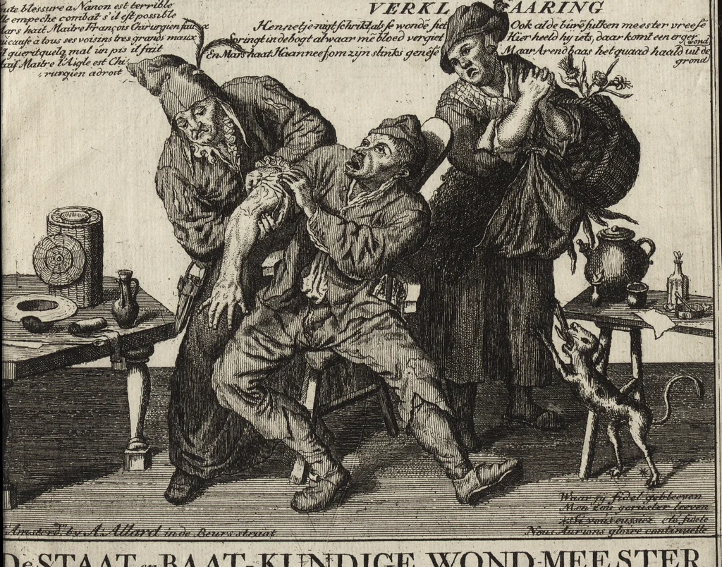 An illustration from Hollandse dorpelingen, enz. = Paisans d'Hollande &c, 1713, leaf 36