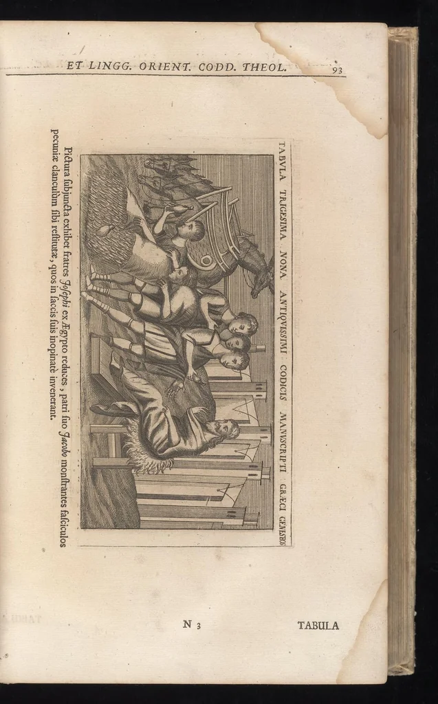 An illustration from Catalogus, sive, Recensio specialis omnium codicum manuscriptorum Graecorum, nec non linguarum orientalium, augustissimae Bibliothecae Caesareae Vindobonensis, 1690, leaf 116