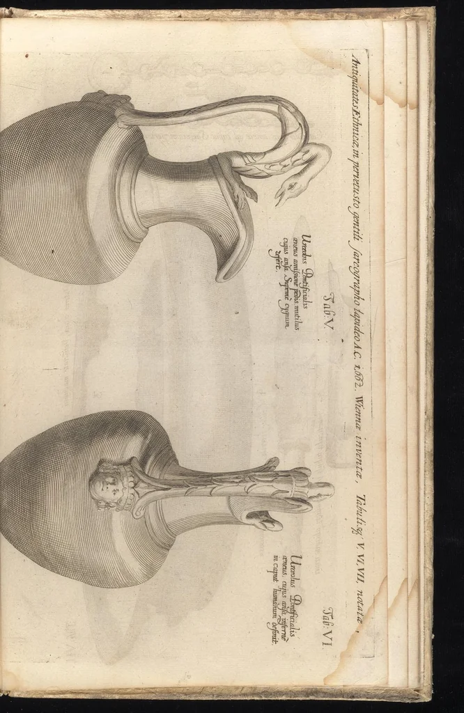 An illustration from Catalogus, sive, Recensio specialis omnium codicum manuscriptorum Graecorum, nec non linguarum orientalium, augustissimae Bibliothecae Caesareae Vindobonensis, 1690, leaf 1168