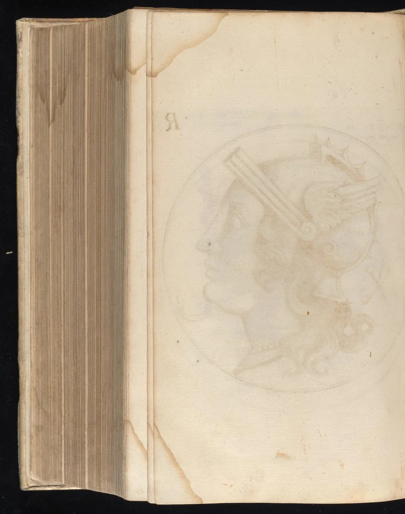 An illustration from Catalogus, sive, Recensio specialis omnium codicum manuscriptorum Graecorum, nec non linguarum orientalium, augustissimae Bibliothecae Caesareae Vindobonensis, 1690, leaf 1179