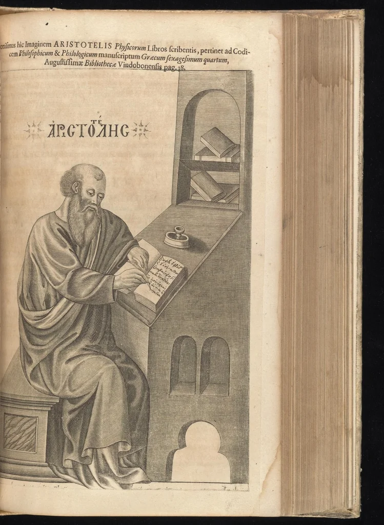 An illustration from Catalogus, sive, Recensio specialis omnium codicum manuscriptorum Graecorum, nec non linguarum orientalium, augustissimae Bibliothecae Caesareae Vindobonensis, 1690, leaf 644