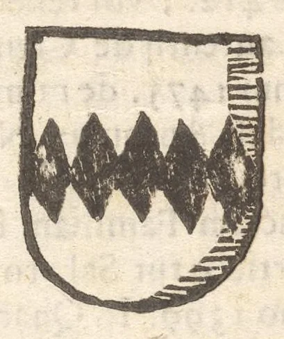 An illustration from Arbor genealogica gentis de Cignano, quam merito ac virtuti D. Caroli per lineam rectam eodem ex stipite descendentis, 1687, leaf 12