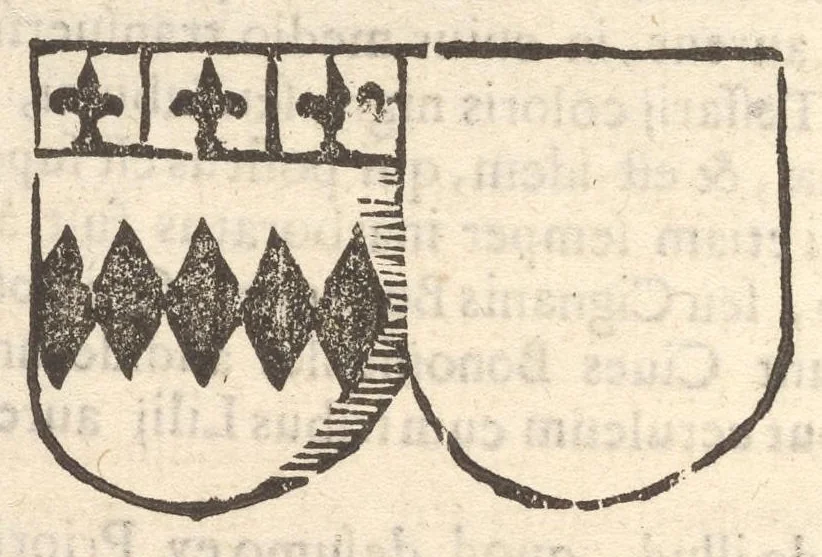 An illustration from Arbor genealogica gentis de Cignano, quam merito ac virtuti D. Caroli per lineam rectam eodem ex stipite descendentis, 1687, leaf 17