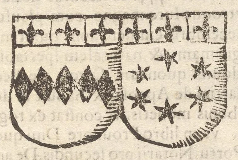 An illustration from Arbor genealogica gentis de Cignano, quam merito ac virtuti D. Caroli per lineam rectam eodem ex stipite descendentis, 1687, leaf 22