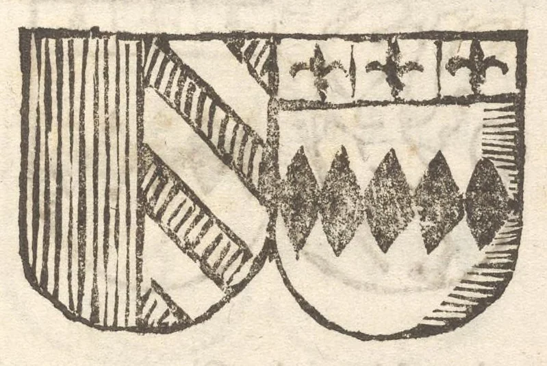 An illustration from Arbor genealogica gentis de Cignano, quam merito ac virtuti D. Caroli per lineam rectam eodem ex stipite descendentis, 1687, leaf 24