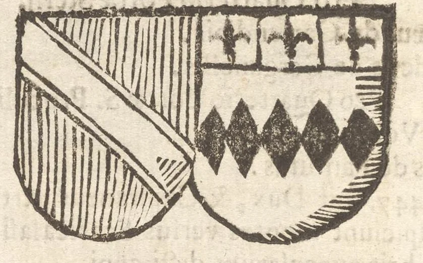 An illustration from Arbor genealogica gentis de Cignano, quam merito ac virtuti D. Caroli per lineam rectam eodem ex stipite descendentis, 1687, leaf 25