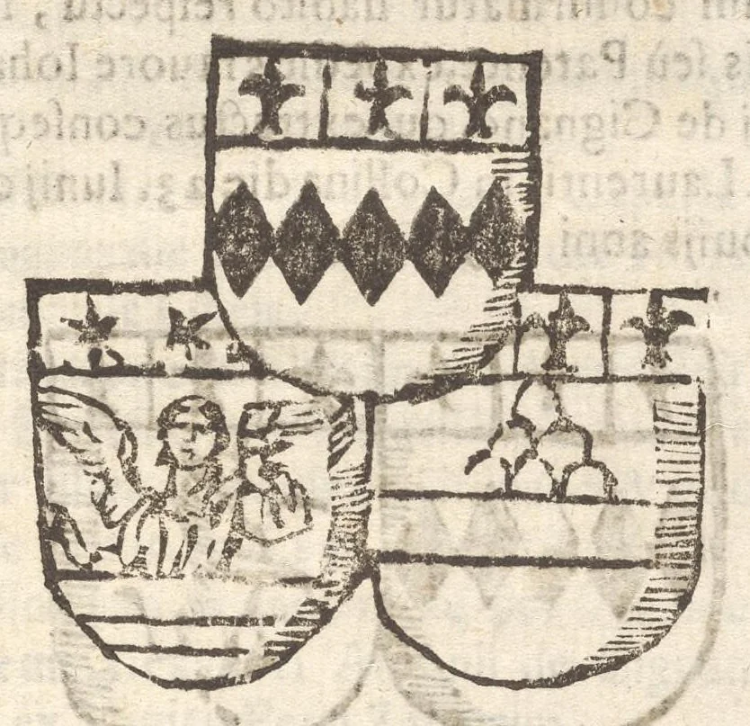 An illustration from Arbor genealogica gentis de Cignano, quam merito ac virtuti D. Caroli per lineam rectam eodem ex stipite descendentis, 1687, leaf 28