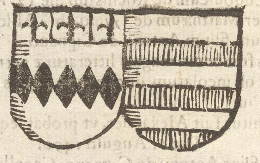 An illustration from Arbor genealogica gentis de Cignano, quam merito ac virtuti D. Caroli per lineam rectam eodem ex stipite descendentis, 1687, leaf 31