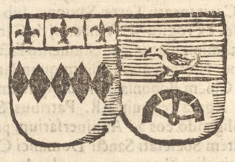 An illustration from Arbor genealogica gentis de Cignano, quam merito ac virtuti D. Caroli per lineam rectam eodem ex stipite descendentis, 1687, leaf 35