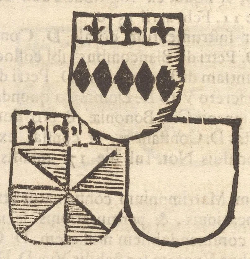 An illustration from Arbor genealogica gentis de Cignano, quam merito ac virtuti D. Caroli per lineam rectam eodem ex stipite descendentis, 1687, leaf 37