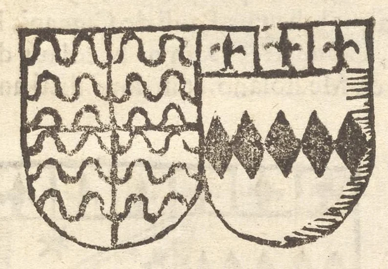 An illustration from Arbor genealogica gentis de Cignano, quam merito ac virtuti D. Caroli per lineam rectam eodem ex stipite descendentis, 1687, leaf 40