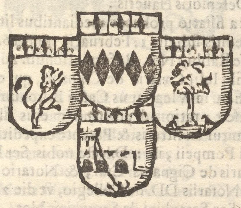 An illustration from Arbor genealogica gentis de Cignano, quam merito ac virtuti D. Caroli per lineam rectam eodem ex stipite descendentis, 1687, leaf 50