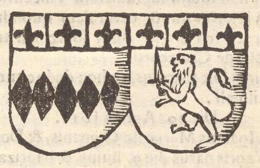 An illustration from Arbor genealogica gentis de Cignano, quam merito ac virtuti D. Caroli per lineam rectam eodem ex stipite descendentis, 1687, leaf 52