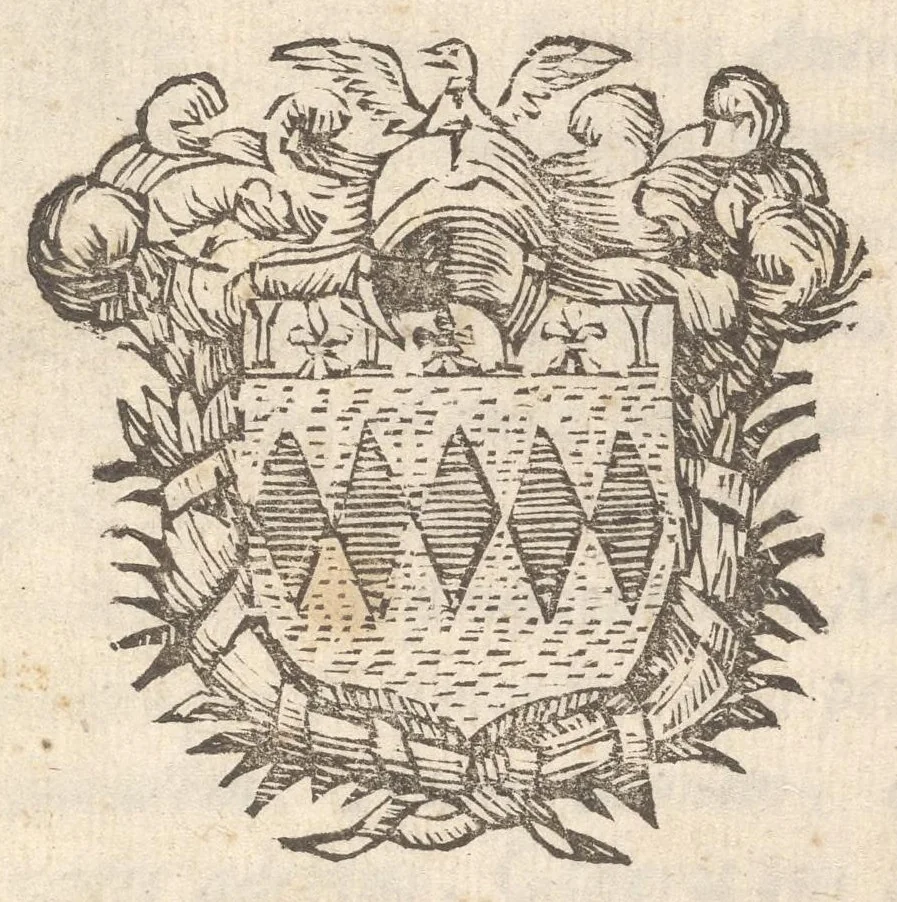 An illustration from Arbor genealogica gentis de Cignano, quam merito ac virtuti D. Caroli per lineam rectam eodem ex stipite descendentis, 1687, leaf 6