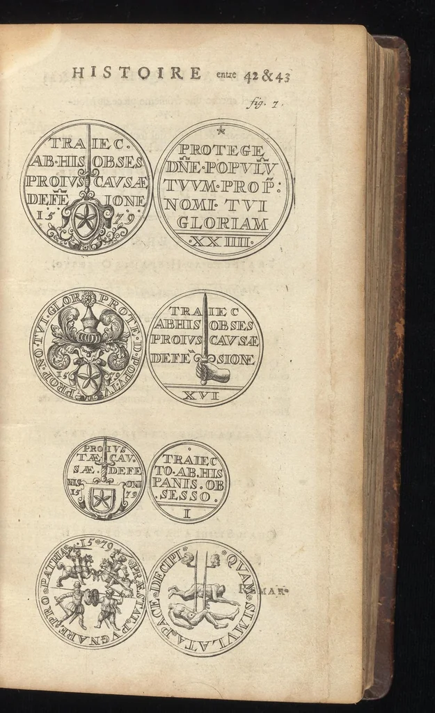 An illustration from Histoire metallique de la Republique de Hollande, 1688, leaf 104