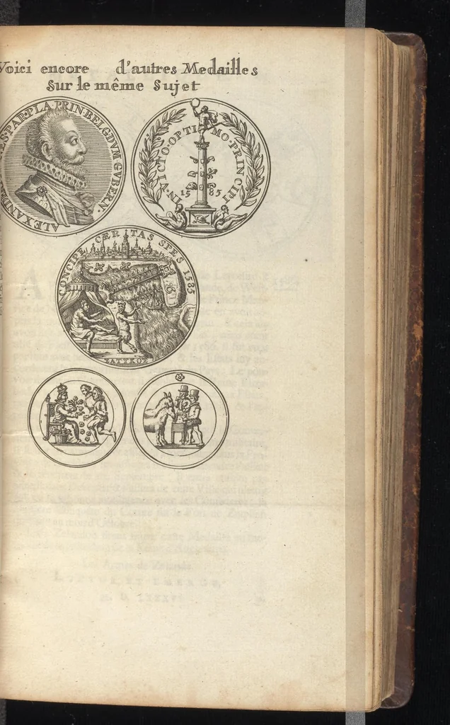 An illustration from Histoire metallique de la Republique de Hollande, 1688, leaf 136