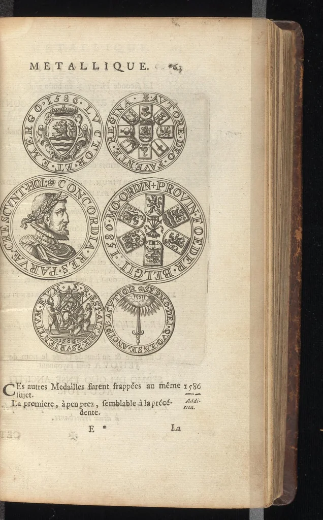 An illustration from Histoire metallique de la Republique de Hollande, 1688, leaf 142