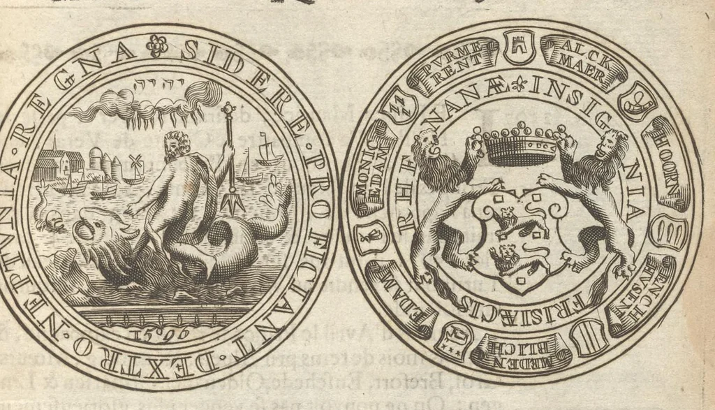 An illustration from Histoire metallique de la Republique de Hollande, 1688, leaf 202