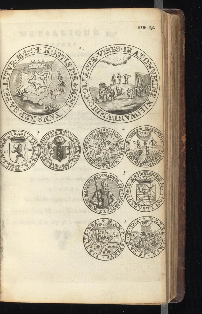 An illustration from Histoire metallique de la Republique de Hollande, 1688, leaf 236