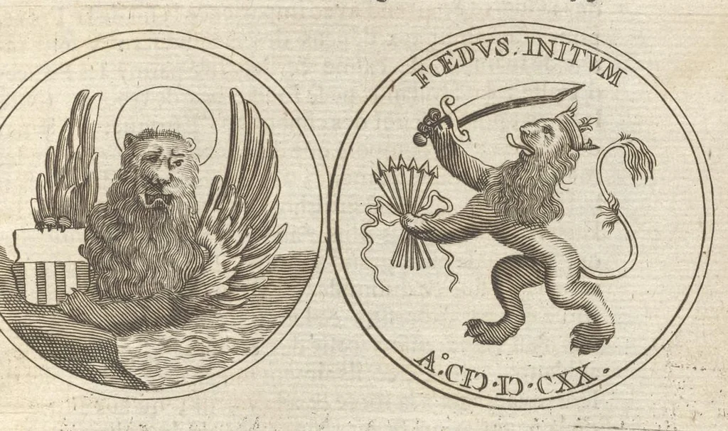 An illustration from Histoire metallique de la Republique de Hollande, 1688, leaf 306