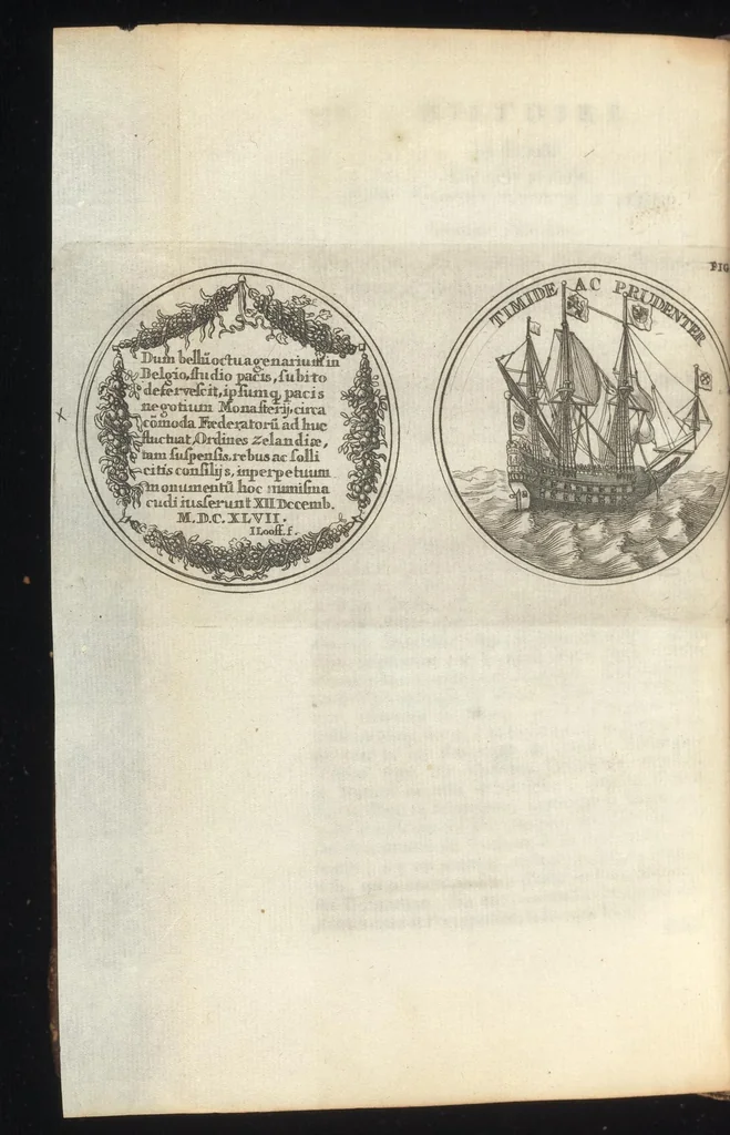 An illustration from Histoire metallique de la Republique de Hollande, 1688, leaf 425