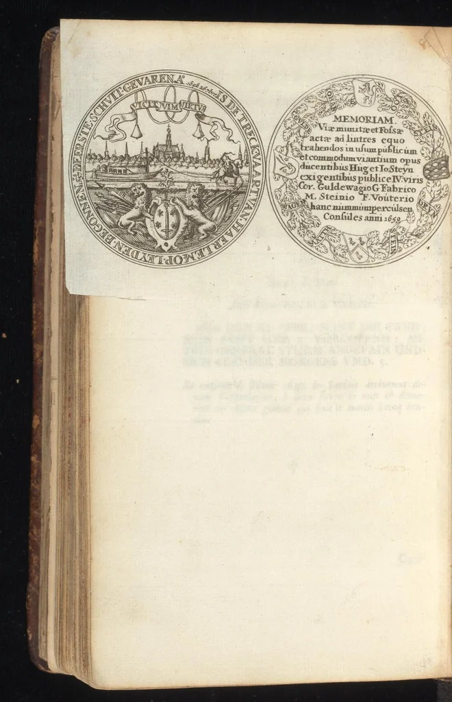 An illustration from Histoire metallique de la Republique de Hollande, 1688, leaf 505