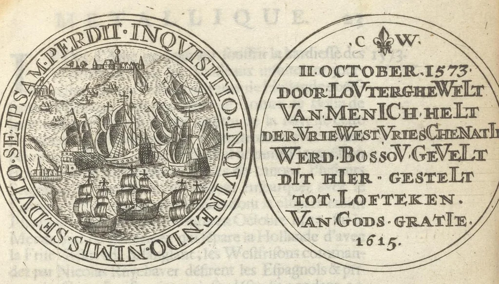 An illustration from Histoire metallique de la Republique de Hollande, 1688, leaf 66