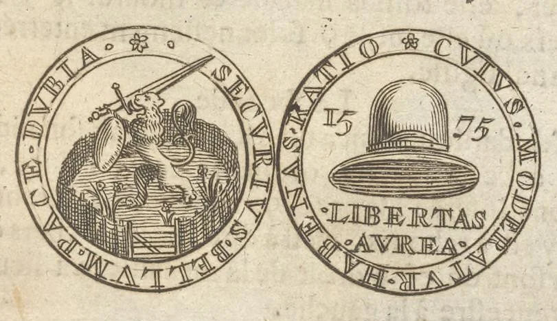 An illustration from Histoire metallique de la Republique de Hollande, 1688, leaf 86