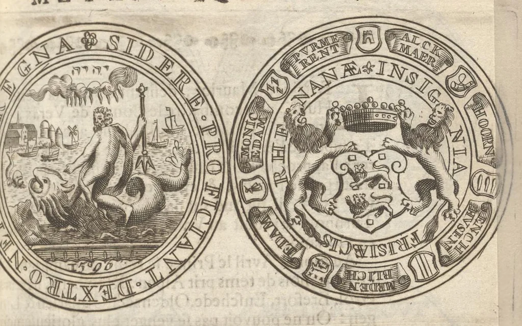 An illustration from Histoire metallique de la Republique de Hollande, 1688, leaf 206
