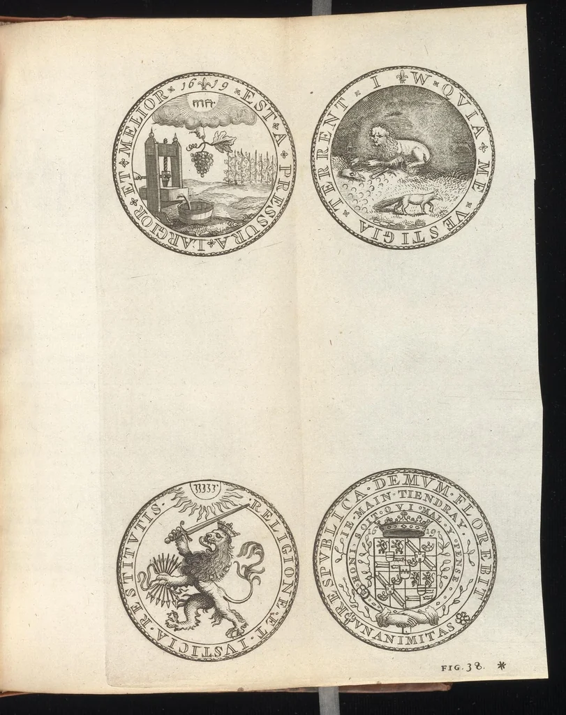 An illustration from Histoire metallique de la Republique de Hollande, 1688, leaf 310