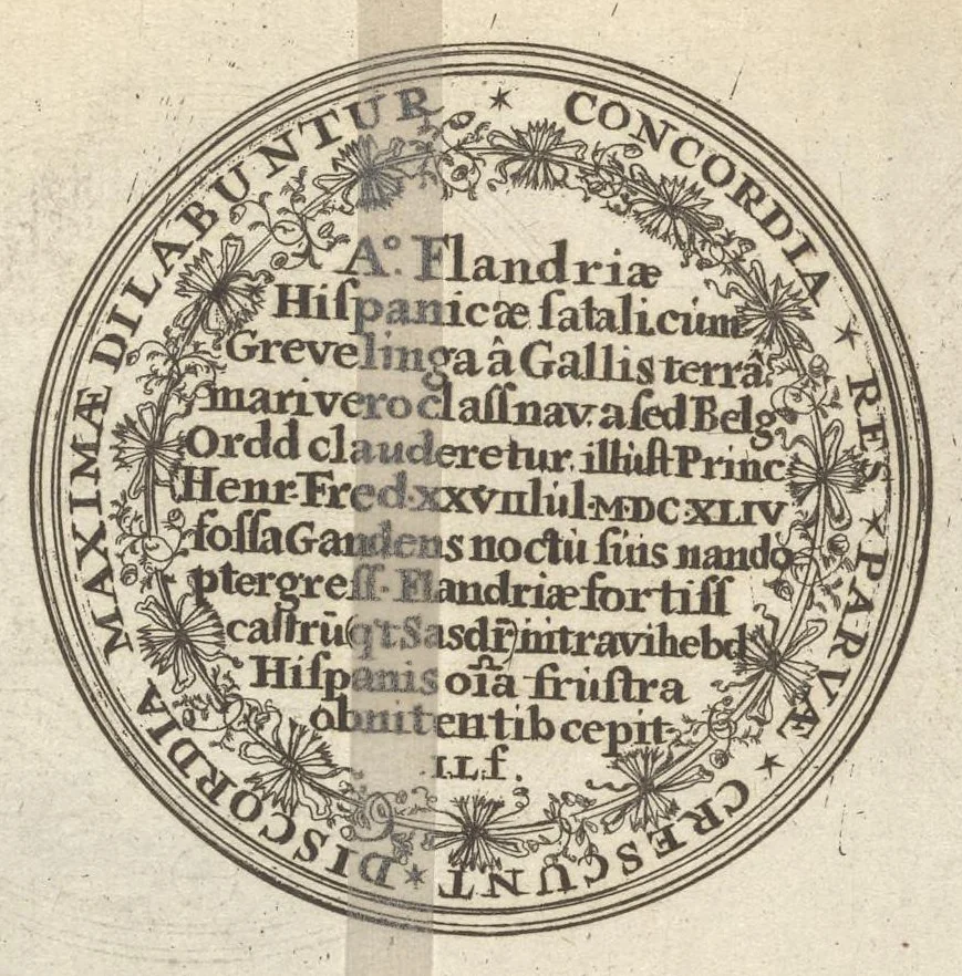 An illustration from Histoire metallique de la Republique de Hollande, 1688, leaf 419