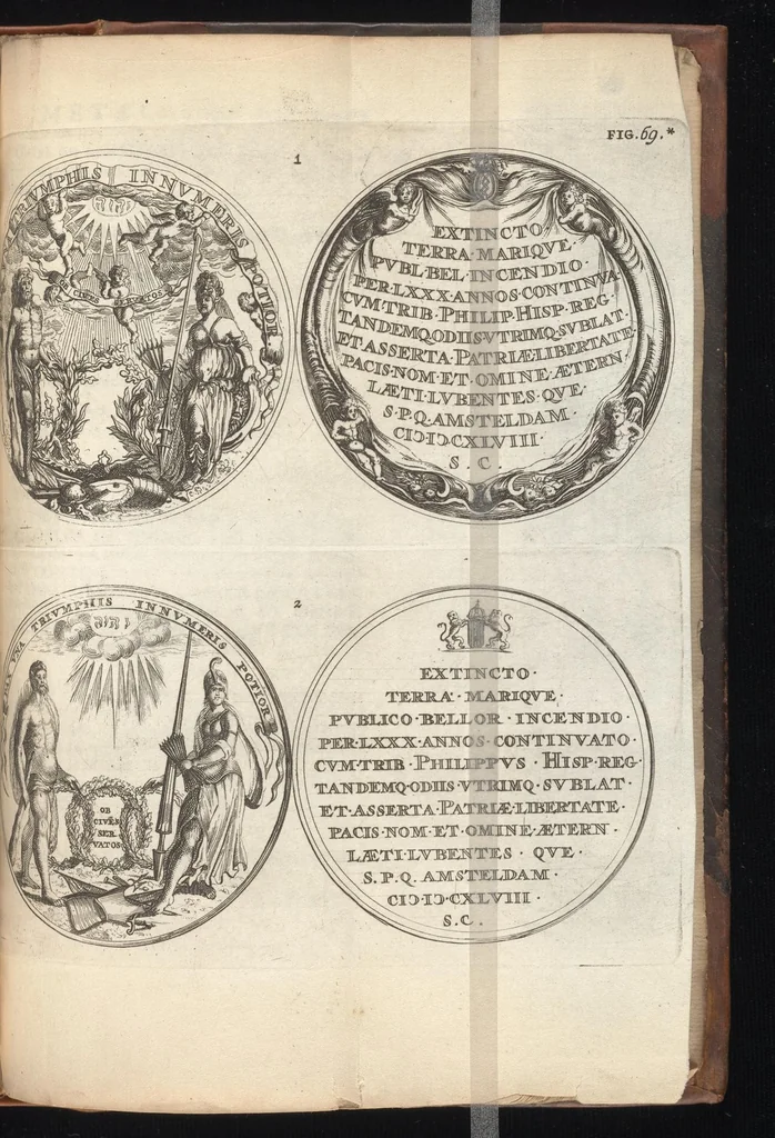 An illustration from Histoire metallique de la Republique de Hollande, 1688, leaf 434