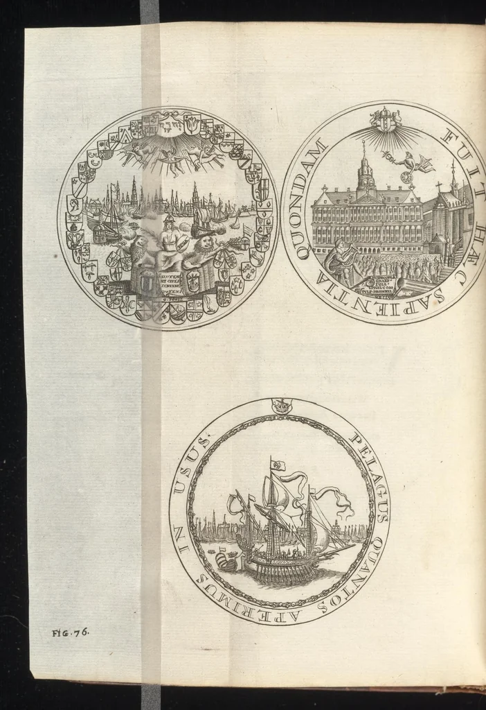 An illustration from Histoire metallique de la Republique de Hollande, 1688, leaf 487