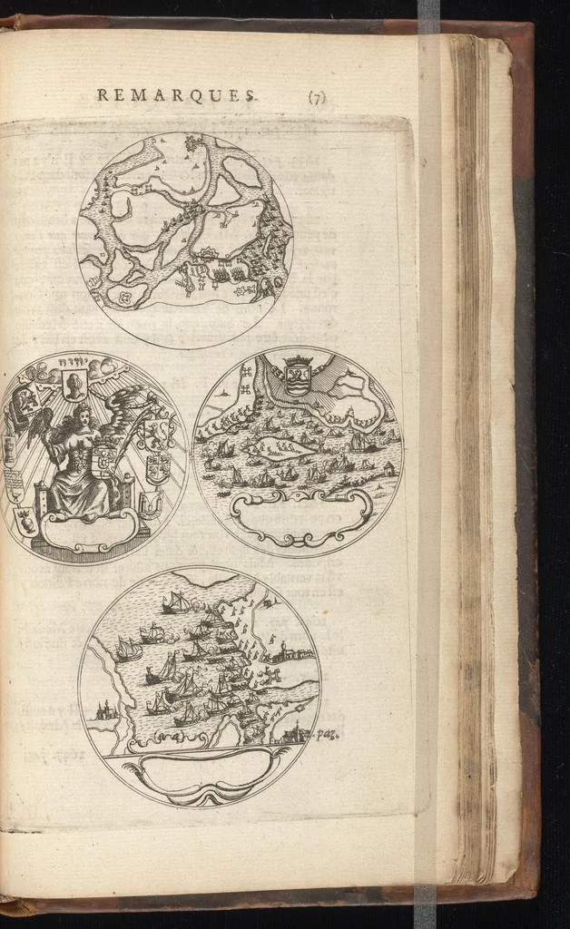 An illustration from Histoire metallique de la Republique de Hollande, 1688, leaf 644