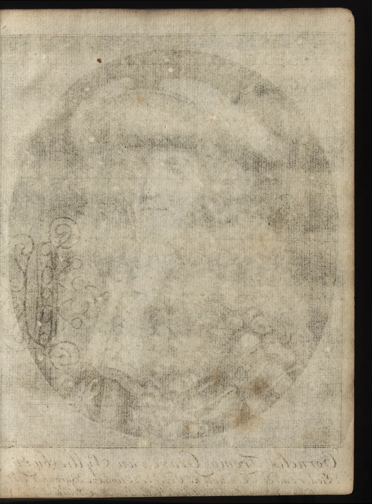 An illustration from Leven en bedryf van den vermaarden zeeheld Cornelis Tromp, graaf van Sylliesburg, ridder van den Olifant, baronnet, &c., lieutenant admiraal generaal van Holland en Westvriesland : ondermengd met de voornaamste daaden van verscheidene andere zeehoofden, en voornaamentlijk met die van Martin Harpertsz. Tromp : benevens een naauwkeurig verhaal van der Nederlanderen en hunner bondgenooten oorlogen, sedert den jaare 1650 tegens verscheidene volkeren gevoerd : voorzien met alle de noodige authentyke stukken en bewyzen, en vercierd met schoone kopere figuuren, 1692, leaf 12
