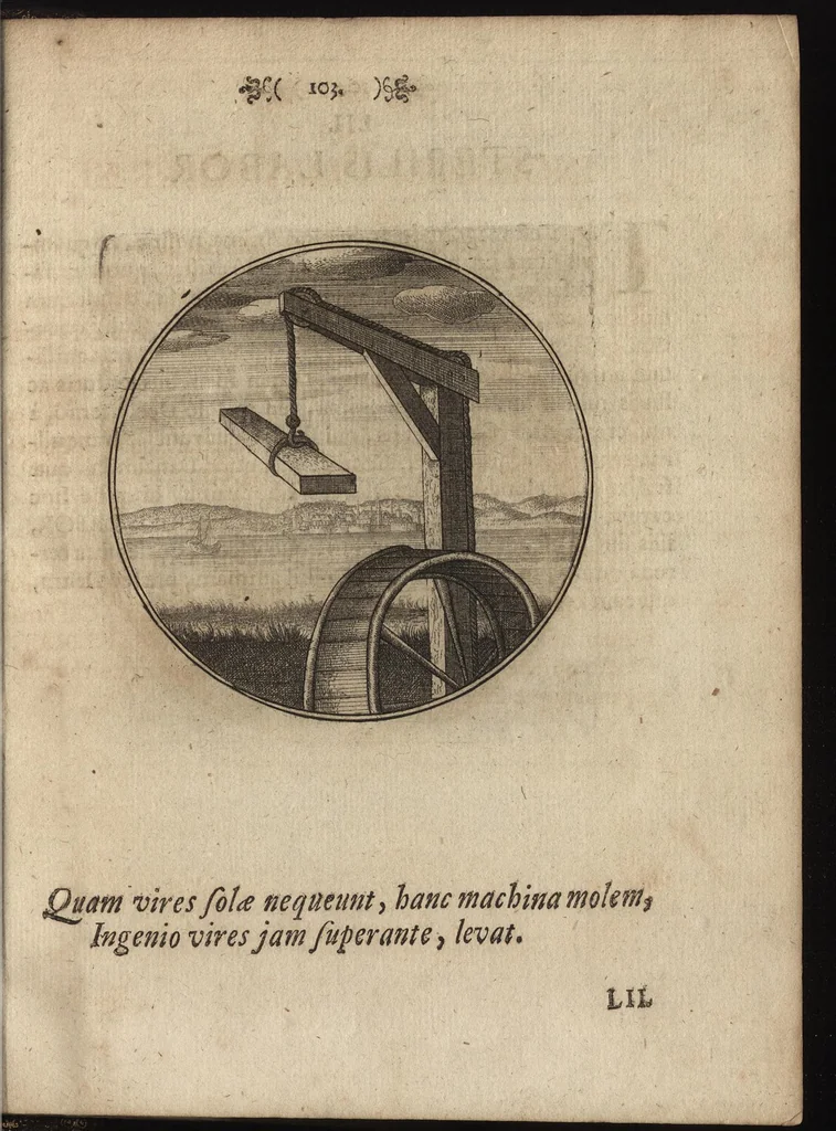 An illustration from Emblemata moralia, 1697, leaf 112