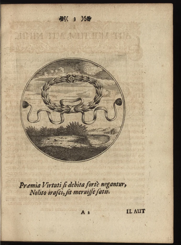 An illustration from Emblemata moralia, 1697, leaf 12