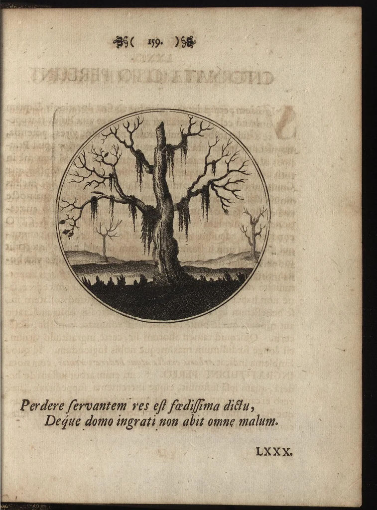 An illustration from Emblemata moralia, 1697, leaf 168